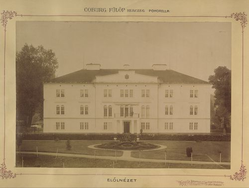 Coburg Fülöp Felsőbalogon lévő kastélyának tava