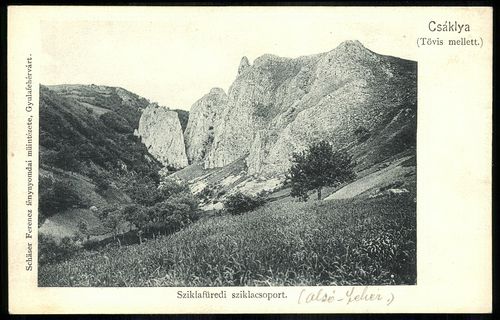 Csákly (Tövis mellett) Sziklafüredi sziklacsoport