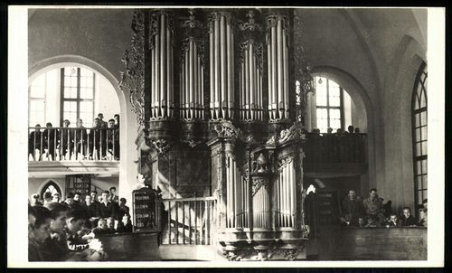 Csurgó Református templom régi orgonája; Sárai fényképsokszorosító, Budapest, VIII., Vajdahunyad u. ...