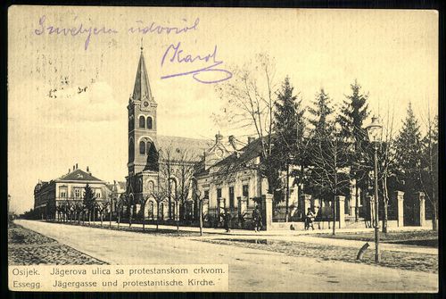 Eszék Jäerova ulica sa protestanskom crkvom