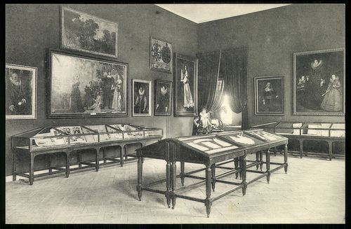 Exposition d'Art Ancien Le XVII siécle Palais du Cinquantenaire - Bruxelles 1910. La Salle des Seign...