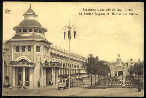 Exposition Universelle de Gand - 1913. La Section Anglaise et l'Avenue des Nations