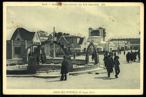 Paris - Exposition Internationale des Arts décoratifs, 1925. Jardin des Nymphéas (A. Laprade, Arch.)