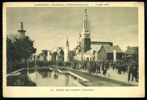 Exposition Coloniale Internationale, Paris 1931. Avenue des Colonies Francaises