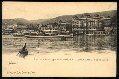 Fiume Palazzo Adria e governo maritimo