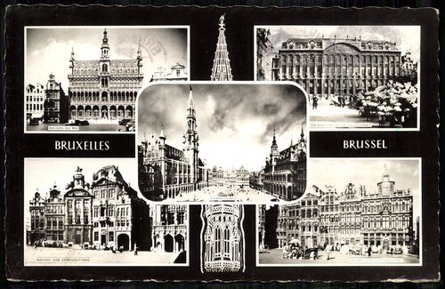 Bruxelles. Maison du Roi; Maison des Corporations; Grand Place; Maicon des Ducs de Brabant