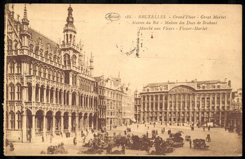 Bruxelles - Grand'Place - Great Market - Maison du Roi - Maison des Ducs de Brabant - Marché aux Fle...