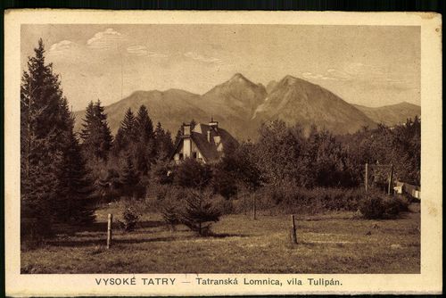 Vysoké Tatry. Tatranská Lomnica, vila Tulipán