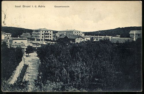 Insel Brioni i. d. Adria; Gesamtansicht