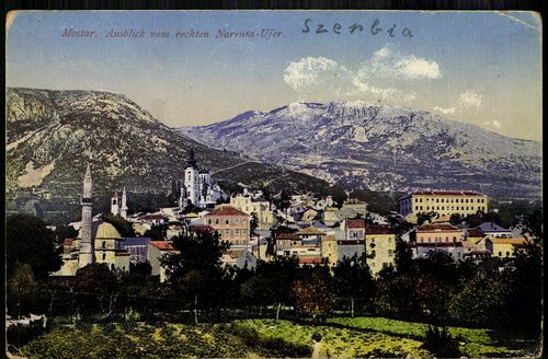 Mostar. Ausblick vom rechten Narenta-Ujer