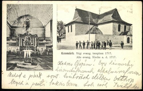 Késmárk Régi evangélikus templom, 1717.