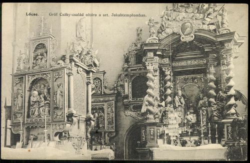 Lőcse Gróf Csáky család oltára a Szent Jakab templomban