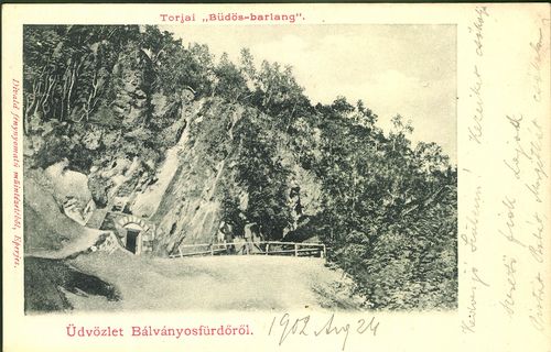 Üdvözlet Bálványosfürdőről; Torjai "Büdös-barlang"