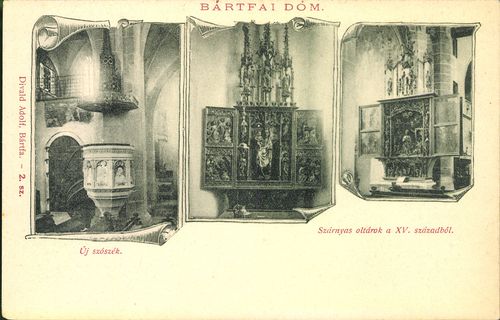 Bártfai dóm; Új szószék; Szárnyas oltárok a XV. századból
