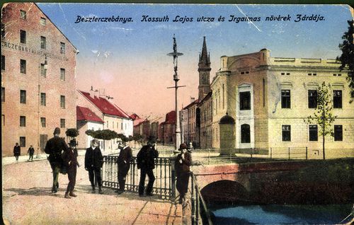 Besztercebánya; Kossuth Lajos utca és Irgalmas nővérek zárdája