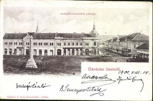 Üdvözlet Désről; Szent Ferenc-rendiek palotája