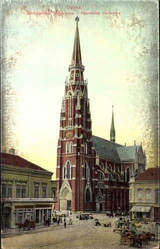Osijek; Oberstädtet Pfarrkirche