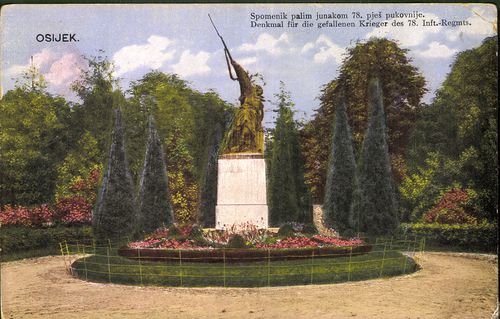 Osijek; Denkmal für die gefallenen Krieger des 78. Inft.-Regmt.