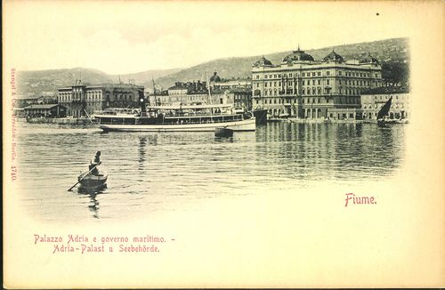 Fiume; Adria-Palast u Seebehörde