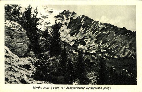 Horthy-csúcs (2305 m) Magyarország legmagasabb pontja