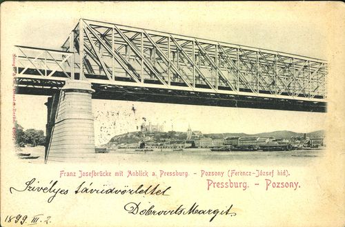 Pozsony. Ferenc József-híd