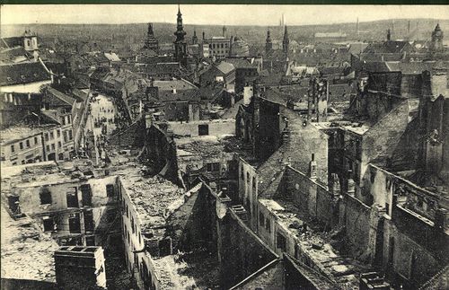 Pozsony nach dem grossen Brande am 17. Mai 1913.