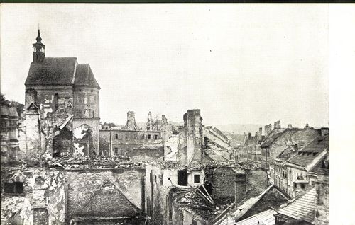 Pozsony, nach dem Brande am 17. Mai 1913.