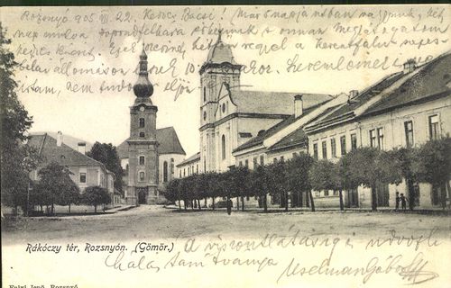 Rákóczi-tér Rozsnyón (Gömör)
