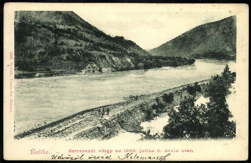 Ruttka Sztrecsnói völgy az 1903. július 11. árvíz után