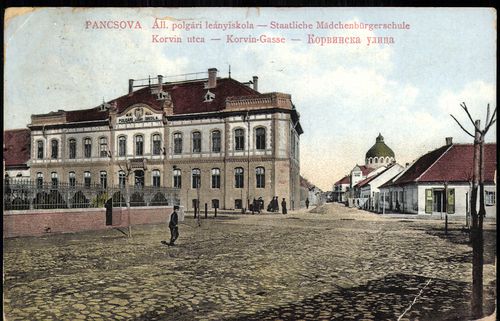 Pancsova. Áll. polgári leányiskola; Korvin utca