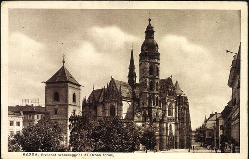 Kassa; Erzsébet székesegyház és Orbán torony