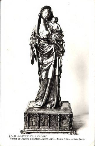 Musée du Louvre - Vierge de Jeanne d'Evreux_France, XIV. - Ancien trésor ae Saint-Denis