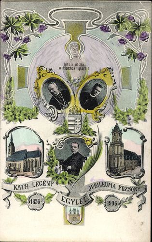 Kath. Legényegylet jubileuma Pozsony, 1856