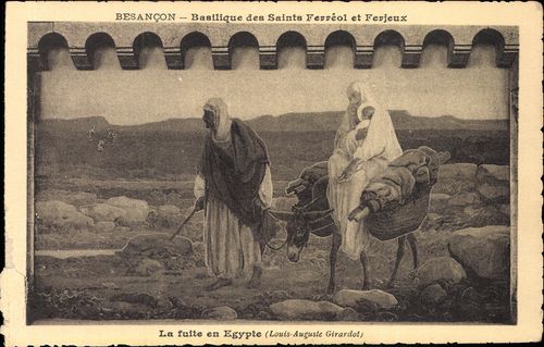 Besancon - Basilique des Saints Ferreol et Ferjeux. La fuite en Egypte (Louis-Auguste Girardot)