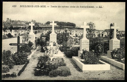 Boulogne-Sur-Mer; Tombes des victimes civiles des bombardements