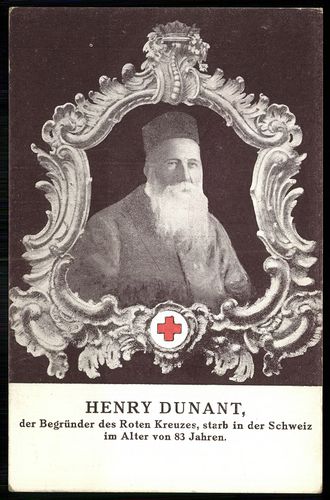 Henry Dunant, der Begründer des Roten Kreuzes, starb in der Schweiz im Alter von 83 Jahren