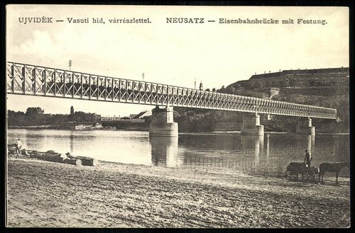 Újvidék; Vasúti híd, várrészlettel