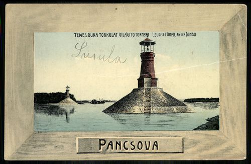 Pancsova Temes Duna torkolat világító tornyai