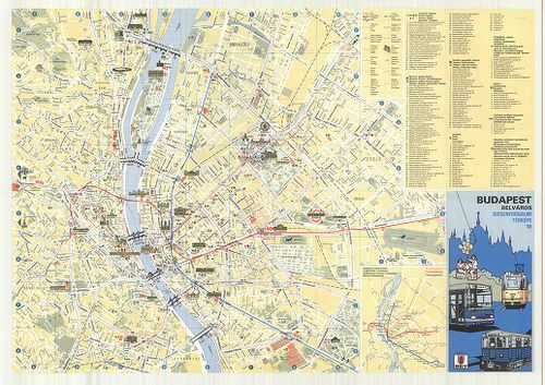 budapest turisztikai térkép Budapest Belvaros Idegenforgalmi Terkepe Budapest Terkepeinek Katalogusa 4797 Terkepek Hungaricana budapest turisztikai térkép