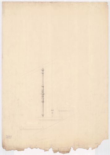 Régi Képviselőház. Lépcsőkorlát oszlopának nézete. [HU BFL - XV.17.f.331.b - 65/55]