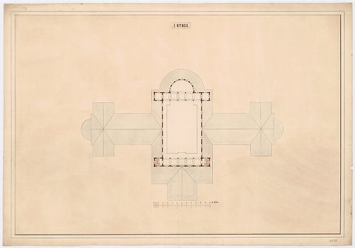 Fürdőtelep. Az első fürdőtelep koncepció szerinti társalgási... [HU BFL - XV.17.f.331.b - 75/19]