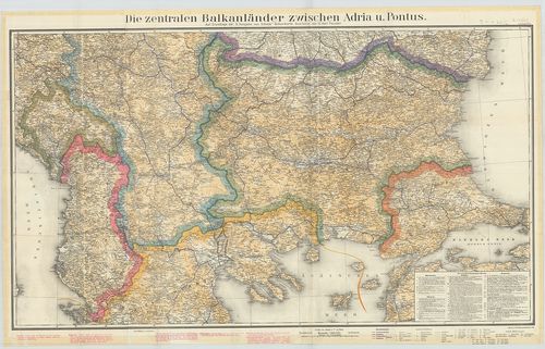 Die zentralen Balkanländer zwischen Adria und Pontus, Bulgar... [B III a 20/6]