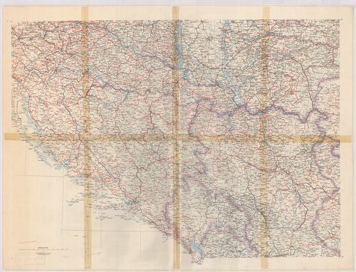 [Übersichtskarte von Bosnien, Herzegovina, Dalmatien, Serbie... [B III a 33]