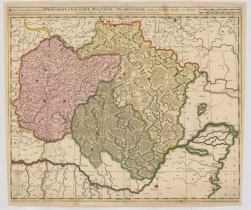 Principatus Valachiae, Moldaviae et Transilvaniae, divisus i... [B III a 157]