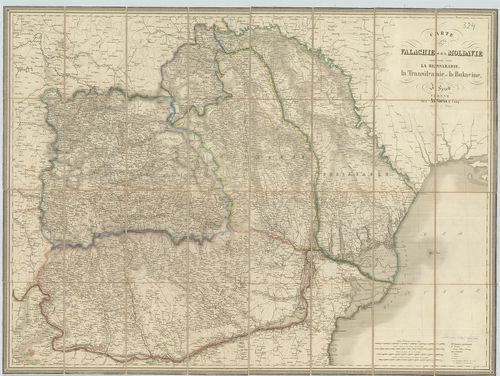 Carte de la Valachie et de la Moldavie comprenant aussi la B... [B III a 160]