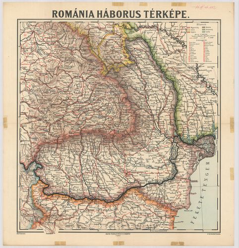 Románia háborús térképe. [B III a 167/1]