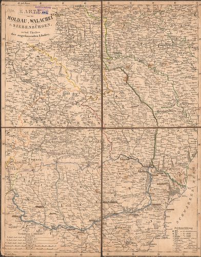 Karte von der Moldau, Walachei und Siebenbürgen, nebst Theil... [B III a 176]