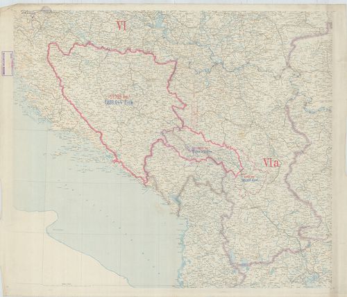 [A Balkán-félsziget nyugati részének térképe.] [B III c 66/5]