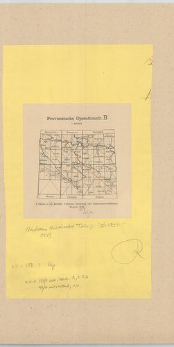 Provisorische Operationskarte B. [B III c 259]