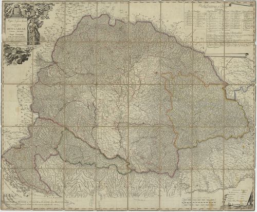 Mappa Novissima Specialis et Postarum Regnorum Hungariae Cro... [B IX a 497/1]
